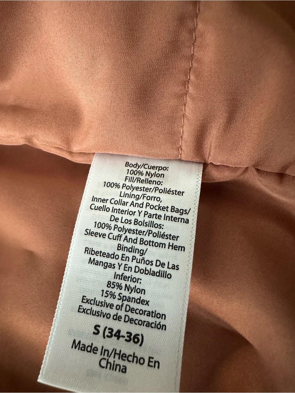 Lightweight ladies Jacket - Rust Brown